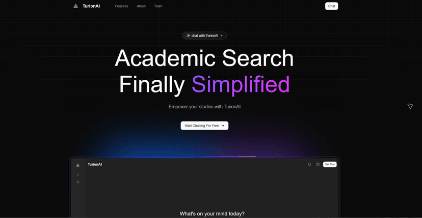TurionAI: Academic Search Finally Simplified